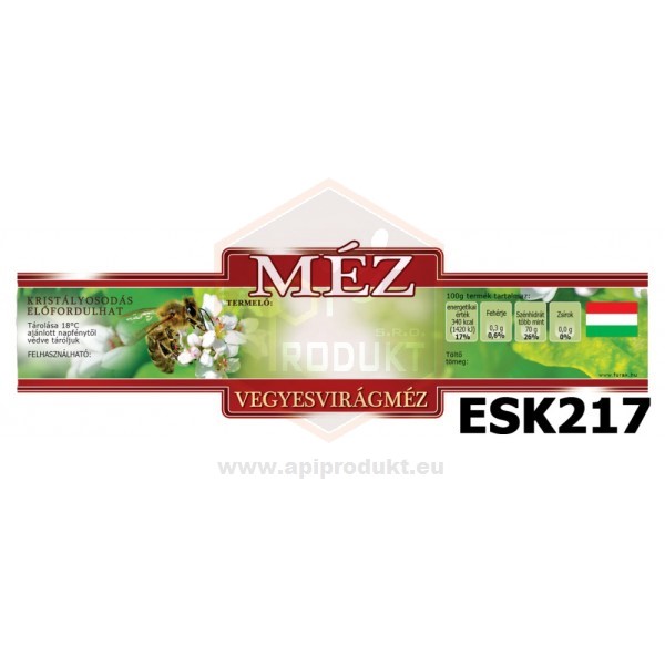 Samolepiace etikety ozdobné maďarské, 100 ks - vzor ESK217