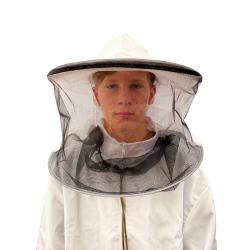 Včelársky klobúk  s vytiahnuteľnou sieťovinou, sieťovina vzadu