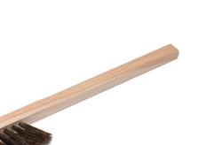 Metlička so syntetickým vlasom jednoradová dlhá, drevená rúčka-1
