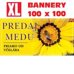 Bannery na predaj medu, ve�kos� XL