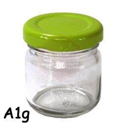 Poh�r 35ml s vie�kom twist 30 ks, sklo - zelen� vie�ko