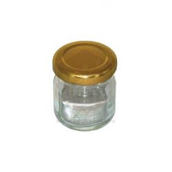 Pohr 35ml s viekom twist 30 ks, sklo - zlat vieko
