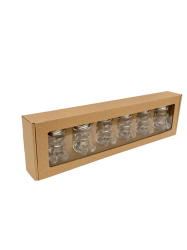 Dekoran papierov balenie na 6 pohrov MACKO5  v jednom rade, natural - 2