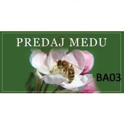 Bannery na predaj medu, vekos XXL - vzor BA03