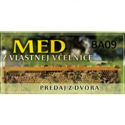 Bannery na predaj medu, vekos XXL - vzor BA09