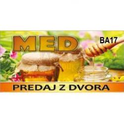 Bannery na predaj medu, ve�kos� XL - vzor BA17