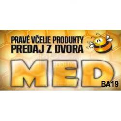Bannery na predaj medu, ve�kos� XL - vzor BA19