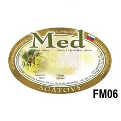 Samolepiace etikety ovlne, 100 ks - vzor FM06