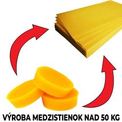 V�mena 1 kg vosku za 1 kg medzistienok (odber nad 50kg)