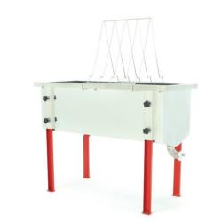 Odviečkovací stôl nerezový zosilnený 750 mm, CLASSIC