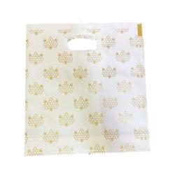 Plastov� ta�ky s potla�ou na 2x 1 kg medu, 20 ks - biele