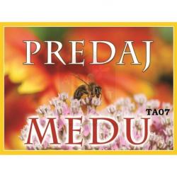 Tabu�a na predaj medu, ve�kos� M - vzor TA07