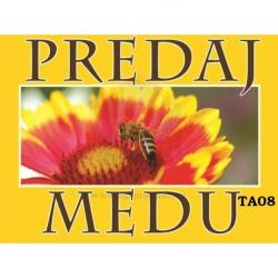 Tabu�a na predaj medu, ve�kos� M - vzor TA08