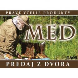 Tabu�a na predaj medu, ve�kos� M - vzor TA09