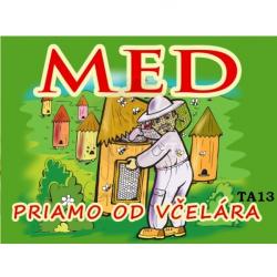 Tabu�a na predaj medu, ve�kos� M - vzor TA13
