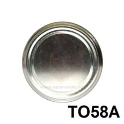 Vie�ko plechov� TWIST 58, strieborn�